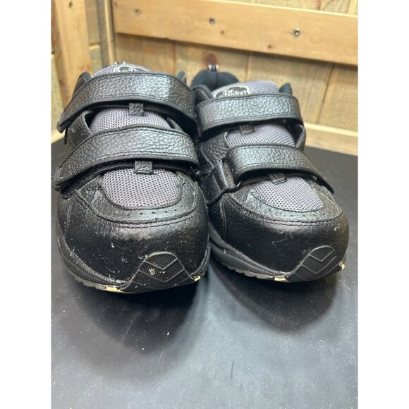 Dr Comfort Mens Black Leather Extra Wide Hook & Loop Shoes Size 12 XW - Picture 8 of 8